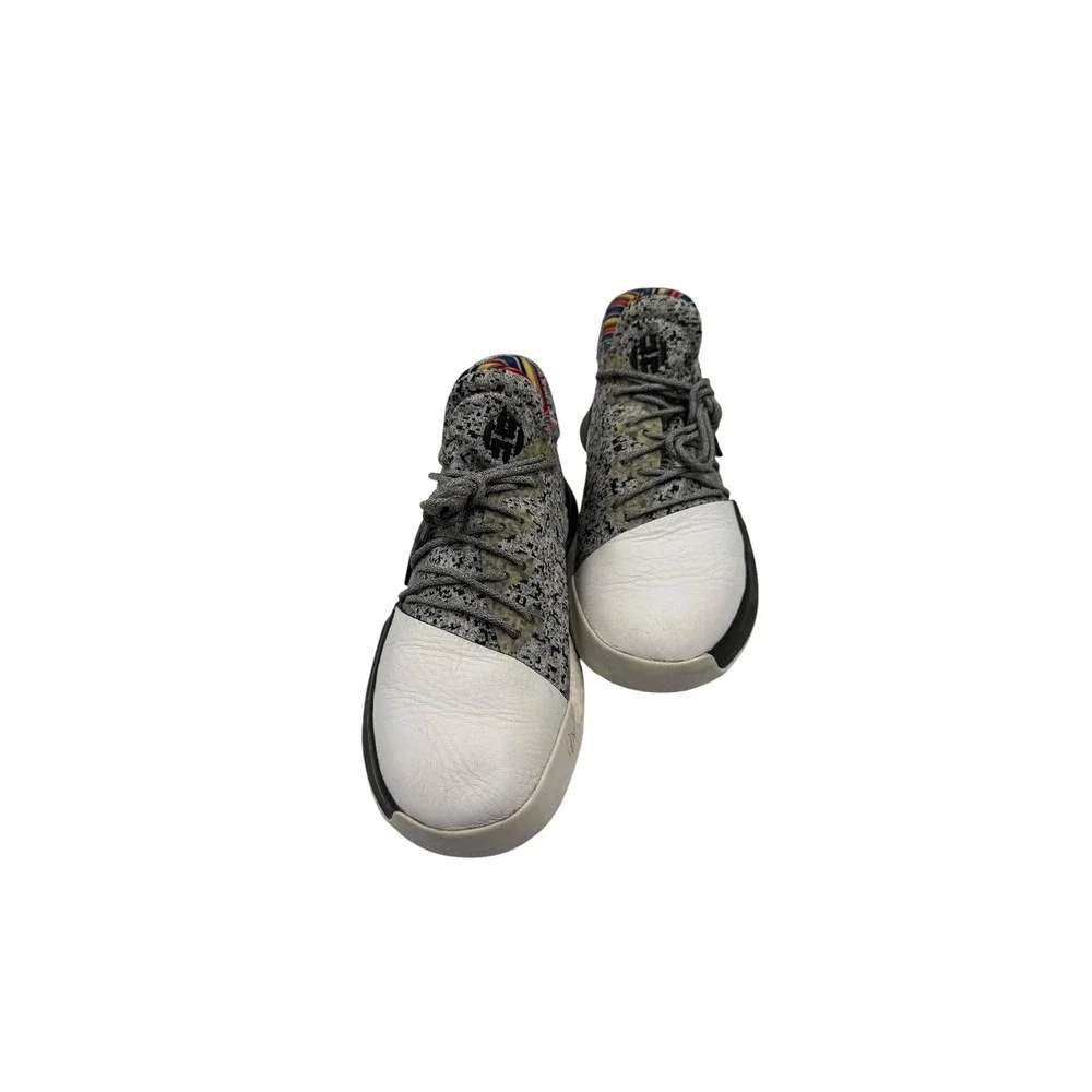 Adidas Harden Vol 1 Disruption White Black Multi BY3473 Mens 7.5 Basketball Shoe